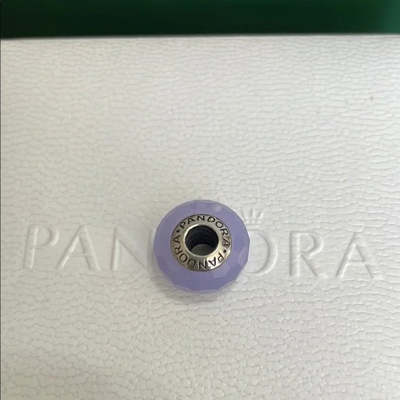 Pandora Murano Purple Faceted Charm Bead - Picture 2 of 4